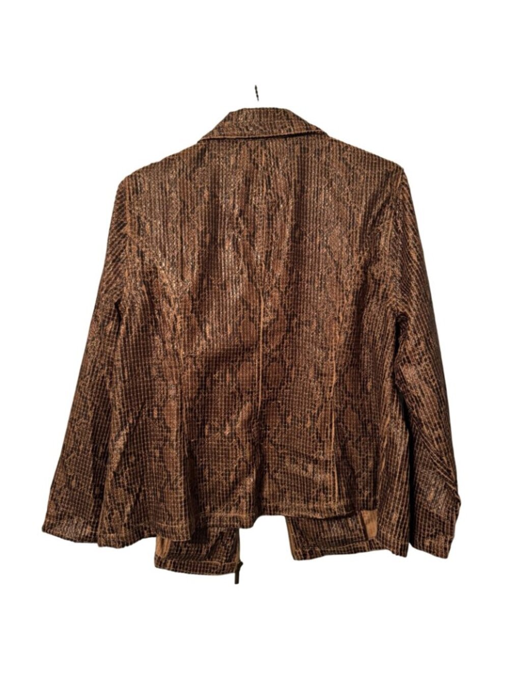 Ruby Rd. Womens Snake Print Zip-Up Jacket Size 18W 100% Polyester Jacket - Picture 6 of 12